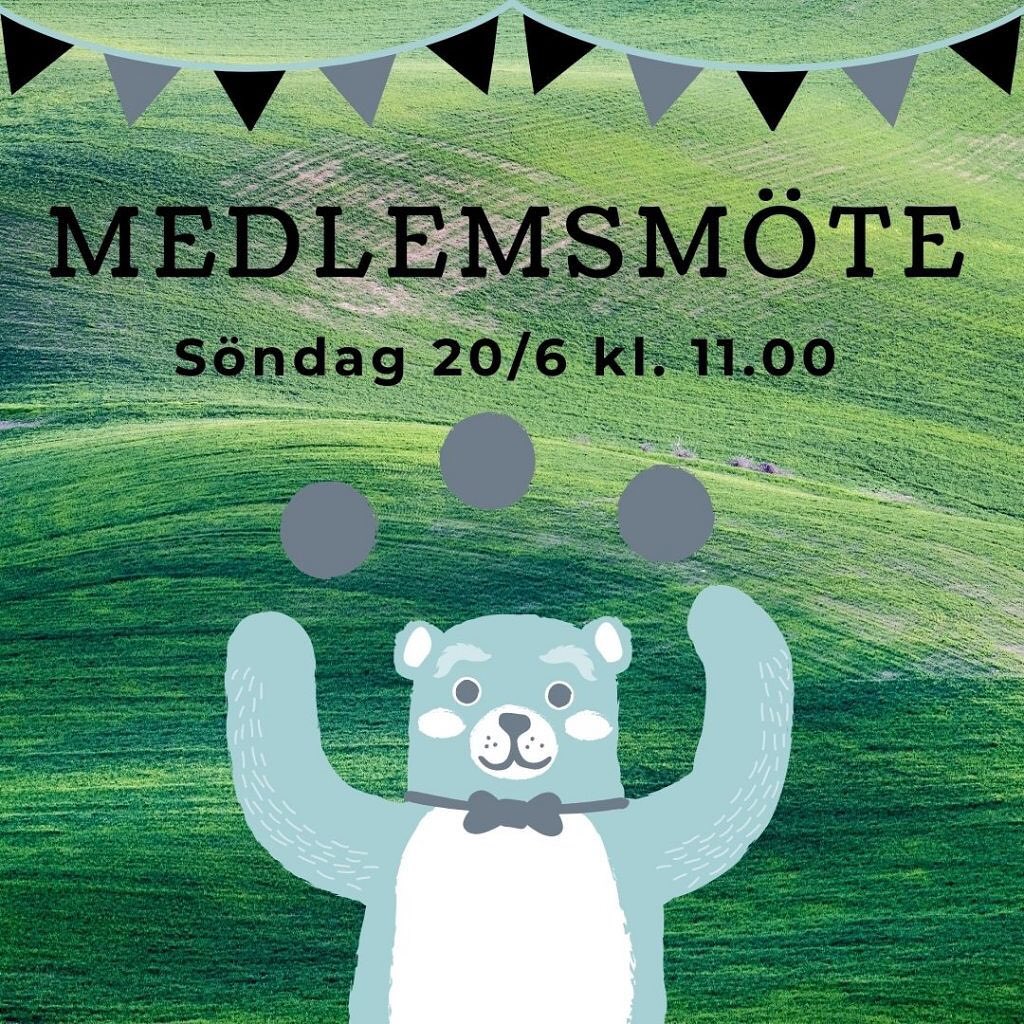 Medlemsmöte söndagen 20/6 kl. 11.00.
Vi ses då. Mötet hålls utomhus. Dagordningen finns på hemsidan.
#medlemsmöte #föreningsliv #ideellverksamhet #brukshundklubb